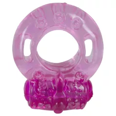   You2Toys - Jednorazowy wibrujący pierścień na penisa (różowy)