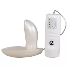 You2Toys - wibrujący strap-on - muszla - biały
