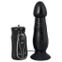 You2Toys - wibrator analny z funkcją pchającą - silikon czarny