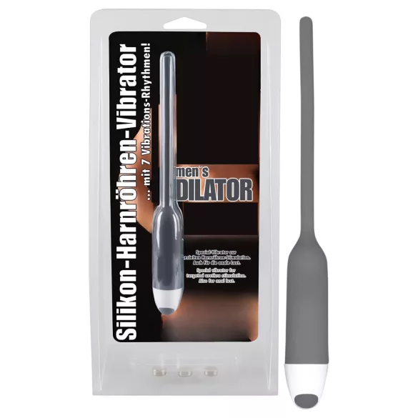 You2Toys - dilator do penisa z wibracją - silikonowy - szary 6mm