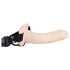 You2Toys - strap-on wibrator z wibracjami - naturalny kolor
