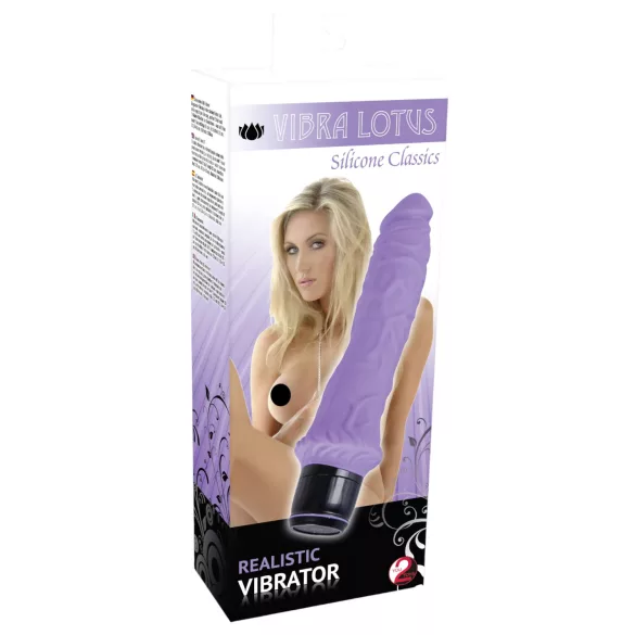 You2Toys - wibrator realistyczny - silikon - fioletowy