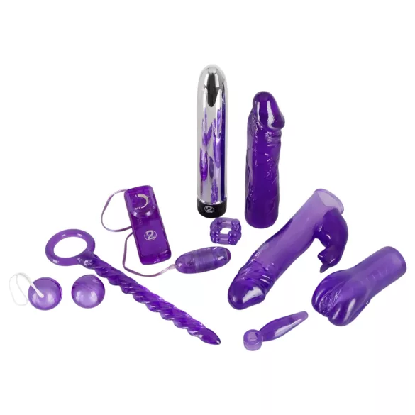 You2Toys - zestaw wibratorów 9-częściowy - fioletowy