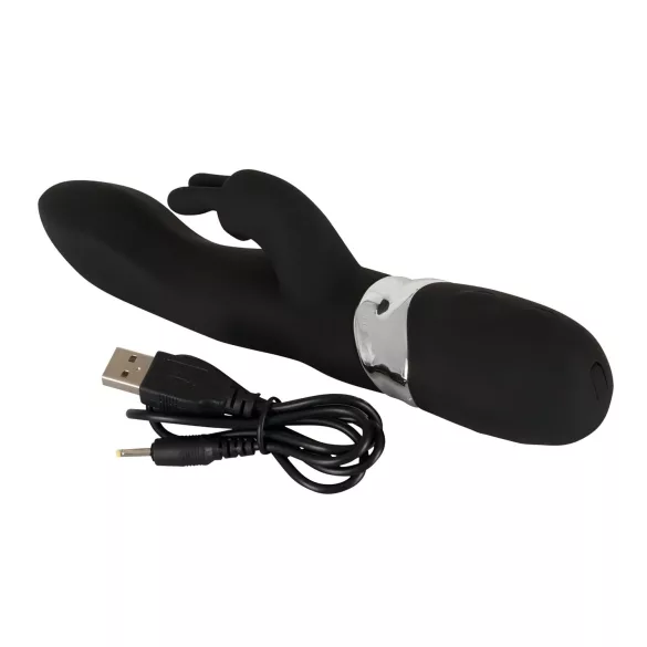 SMILE Blacky - wibrator z 2 silnikami USB - czarny