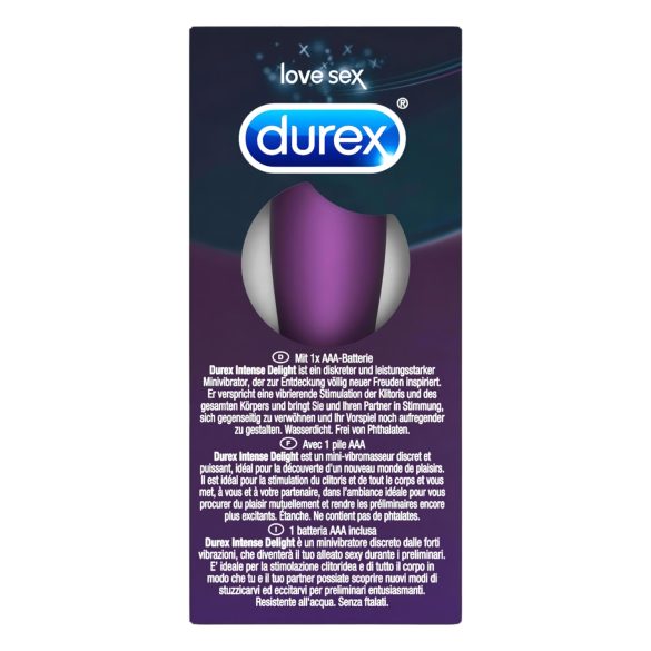 Durex - mini wibrator bullet - intensywny - fioletowy