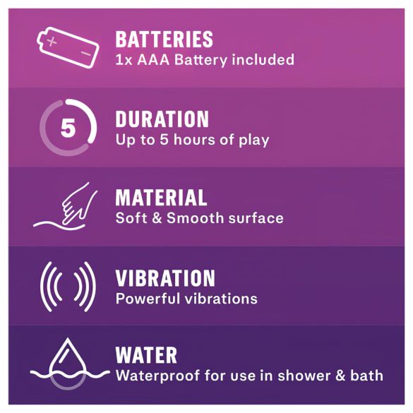 Durex - mini wibrator bullet - intensywny - fioletowy