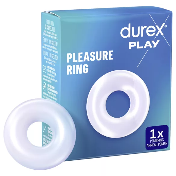 Durex - pierścień erekcyjny - wydłużenie erekcji - przezroczysty