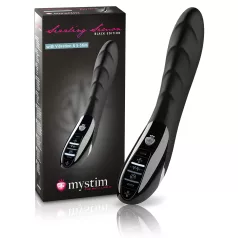   mystim Sizzling Simon - wibrator elektro stymulujący - silikon czarny