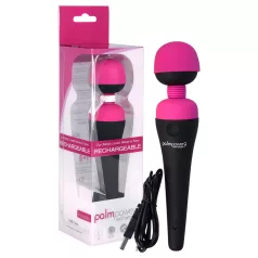   PalmPower Wand - masażer wibracyjny ładowany USB - różowo-czarny