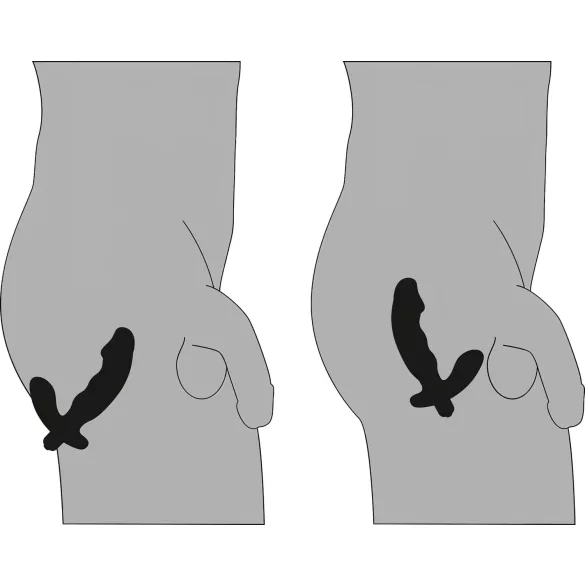 Rebel - wibrator prostaty z penisem (czarny)