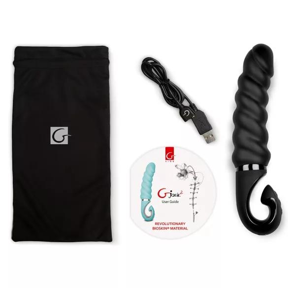 Gvibe - wibrator silikonowy wodoodporny ładowany USB - czarny