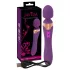 Javida Double - wibrator masujący - podwójny - silikon - fioletowy