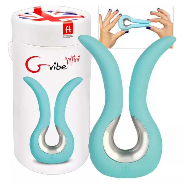 G-vibe Mini - wibrator silikonowy USB - miętowy