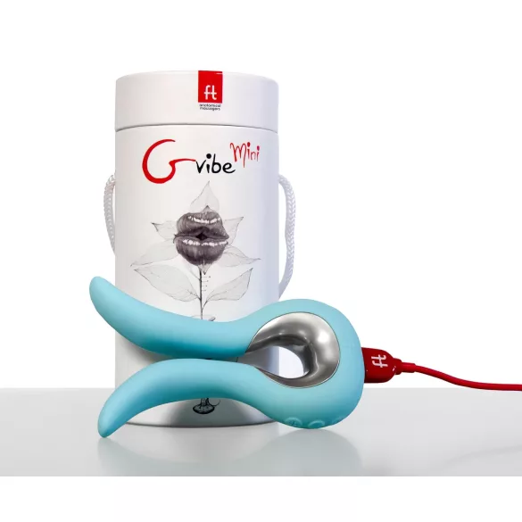 G-vibe Mini - wibrator silikonowy USB - miętowy