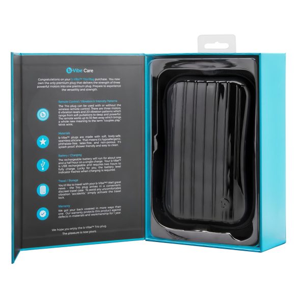 b-Vibe Novice - wibrator analny dla początkujących - czarny