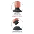 King Cock - wibrator z przyssawką - 18 cm - cielisty