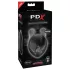 PDX Elite - wibrator na penisa - silikonowy - czarny