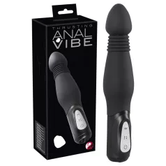 You2Toys - wibrator analny z funkcją pchającą - czarny
