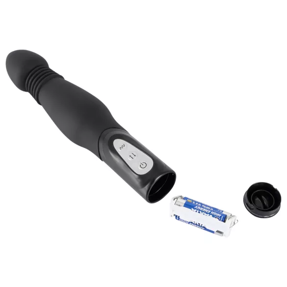 You2Toys - wibrator analny z funkcją pchającą - czarny