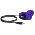 b-Vibe Rimming - obrotowy analny wibrator z koralikami (fioletowy)