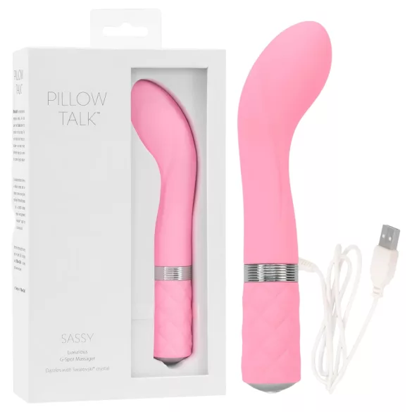 Pillow Talk Sassy - wibrator punktu G na akumulator (różowy)
