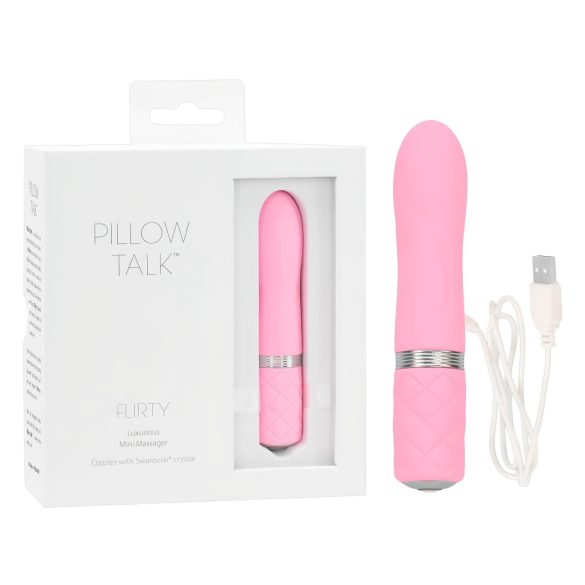 Pillow Talk Flirty - wibrator łechtaczkowy akumulatorowy - różowy