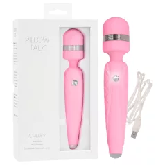   Pillow Talk Cheeky Wand - wibrator masujący na akumulator (różowy)
