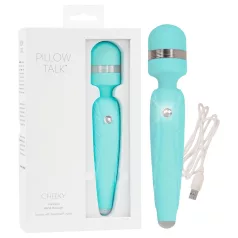   Pillow Talk Cheeky Wand - masażer wibrator bezprzewodowy - turkusowy