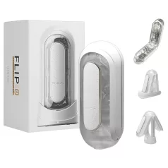 TENGA Flip Zero - masturbator wibracyjny - biały