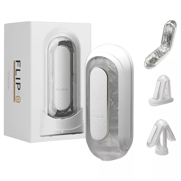 TENGA Flip Zero - masturbator wibracyjny - biały