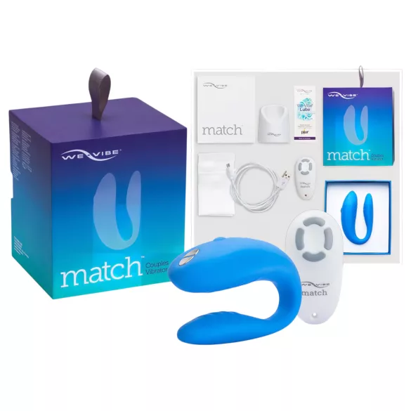 We-Vibe Match - wibrator dla par wodoodporny ładowany USB niebieski