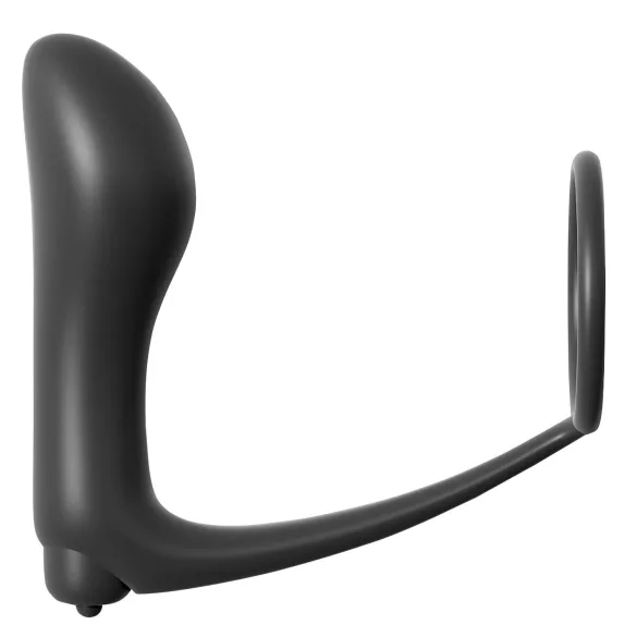 Pipedream - Analfantasy - wibrujący palcowy stymulator analny z pierścieniem na penisa (czarny)