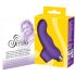 SMILE Finger - falisty silikonowy wibrator na palec (fioletowy)