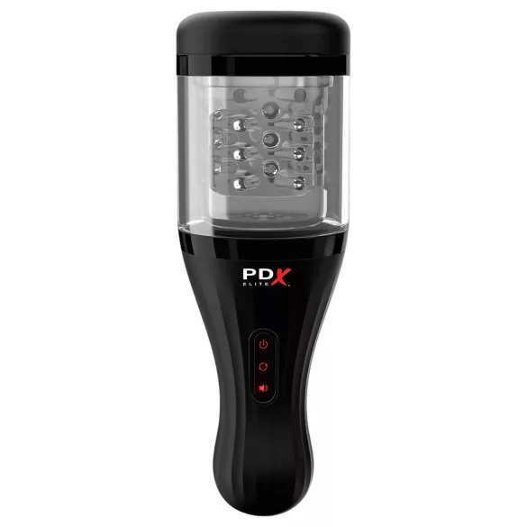 PDX Elite - masturbator automatyczny - przezroczysty/czarny