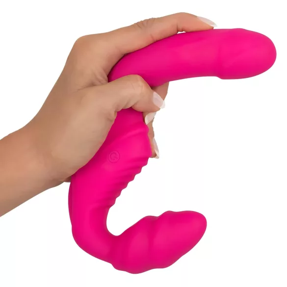 You2Toys - Double2Teaser - zakładany wibrator bez paska mocującego (różowy)