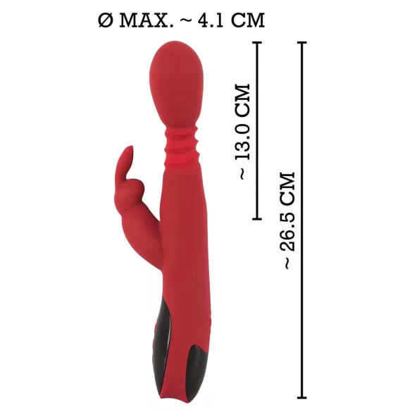 You2Toys Massager - pchający-obrotowy, rozgrzewający wibrator na punkt G (czerwony)