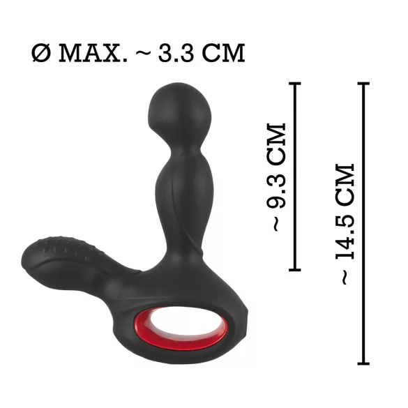 You2Toys - masażer prostaty wibrujący z funkcją ogrzewania i rotacji - czarny