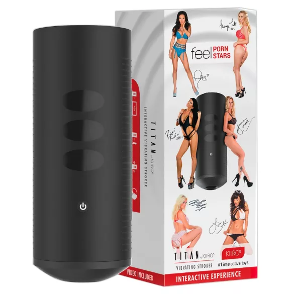 Kiiroo Titan Experience - interaktywny masturbator na akumulator (czarny)