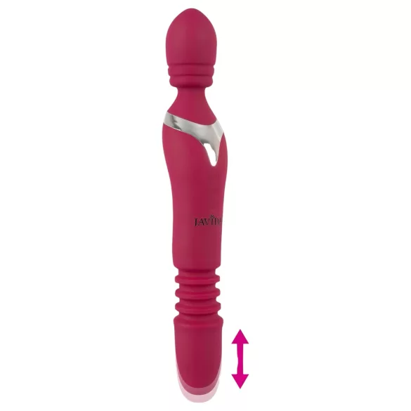 Javida Thrusting - wibrator masujący 3 w 1 (czerwony)