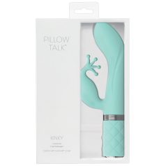   Pillow Talk Kinky - akumulatorowy masażer G-punktu z 2 silnikami (turkusowy)