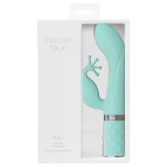   Pillow Talk Kinky - wibrator do punktu G z akumulatorem, 2‑silnikowy (turkusowy)