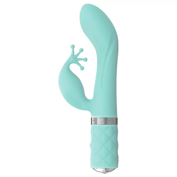 Pillow Talk Kinky - wibrator do punktu G z akumulatorem, 2‑silnikowy (turkusowy)