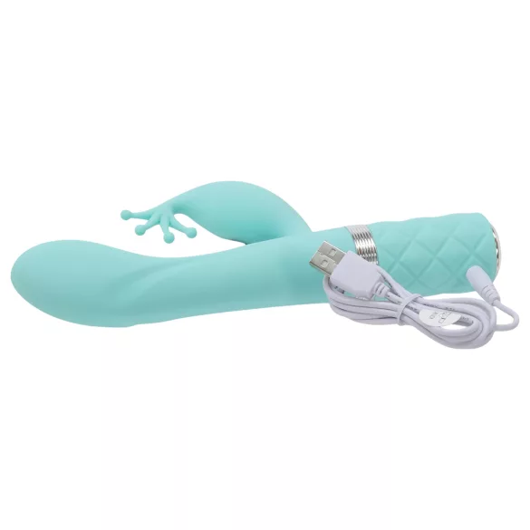 Pillow Talk Kinky - wibrator do punktu G z akumulatorem, 2‑silnikowy (turkusowy)