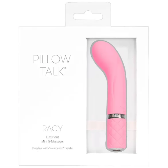 Pillow Talk Racy - wąski wibrator do punktu G, akumulatorowy (różowy)