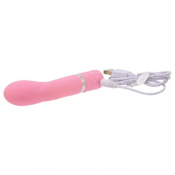 Pillow Talk Racy - wąski wibrator do punktu G, akumulatorowy (różowy)