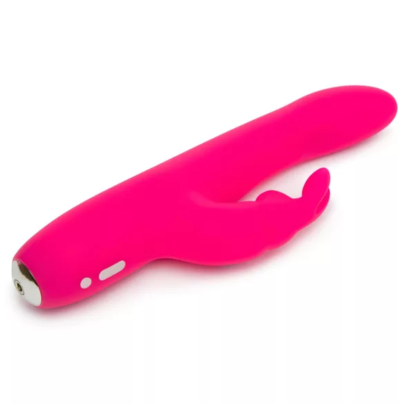 Happyrabbit Curve Slim - wodoodporny wibrator z króliczkiem (różowy)