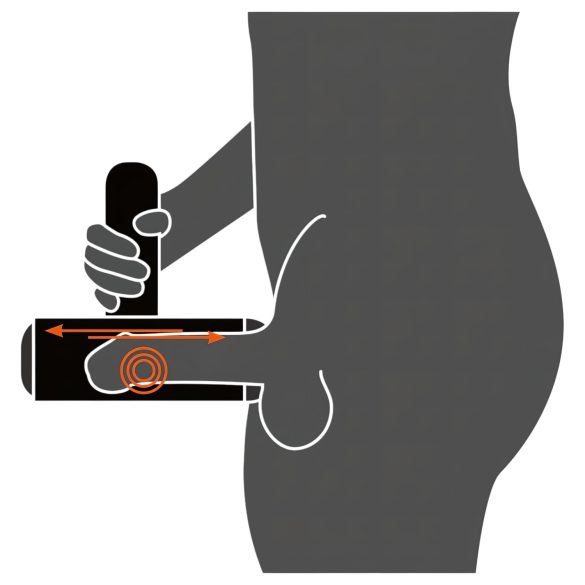 Rebel - akumulatorowy masturbator ruch góra-dół, wibracje (czarny)