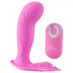   SMILE G-Spot Panty - noszone majtki z akumulatorowym, radiowym wibratorem (różowe)