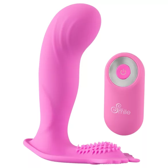 SMILE G-Spot Panty - noszone majtki z akumulatorowym, radiowym wibratorem (różowe)