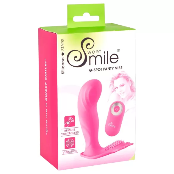SMILE G-Spot Panty - noszone majtki z akumulatorowym, radiowym wibratorem (różowe)